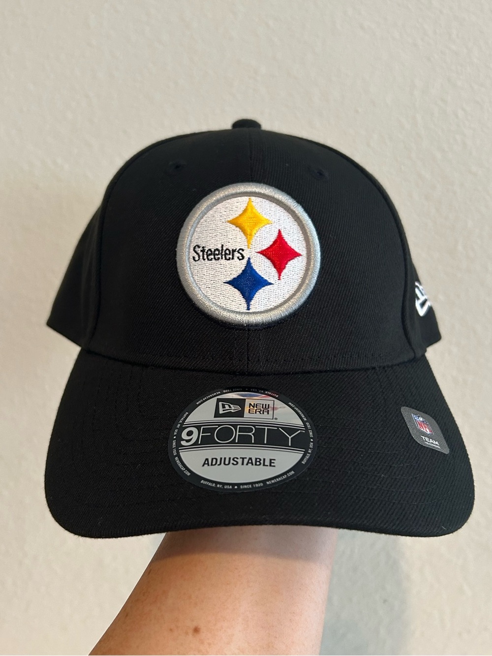 New Era Pittsburgh Steelers 9Forty Black Silver Gold Adjustable NFL Hat Cap